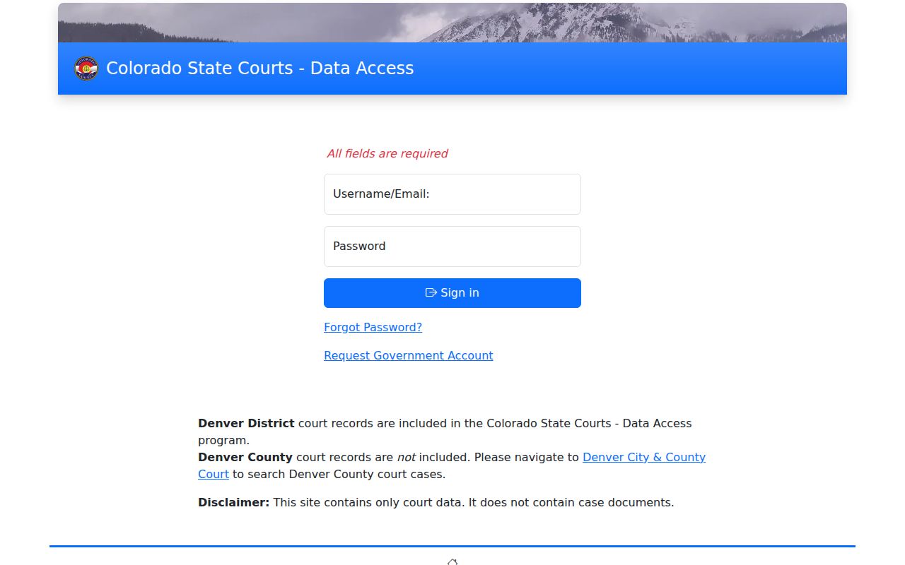 Adams County court dockets Colorado State Courts Data Access